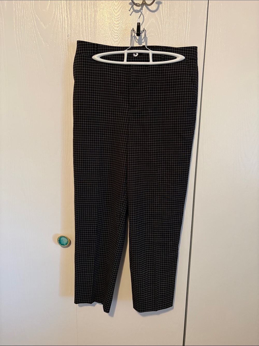 Black Windowpane Women’s Dress Trousers
